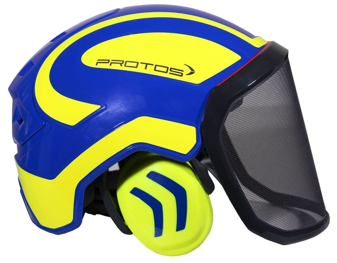 Protos Integral Forest Blauw - hi vis geel