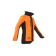 Sip KEIU regenjas 1SLR zwart oranje